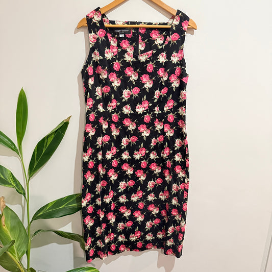 Cherry Bishop Sleeveless Sheath Dress Size 14