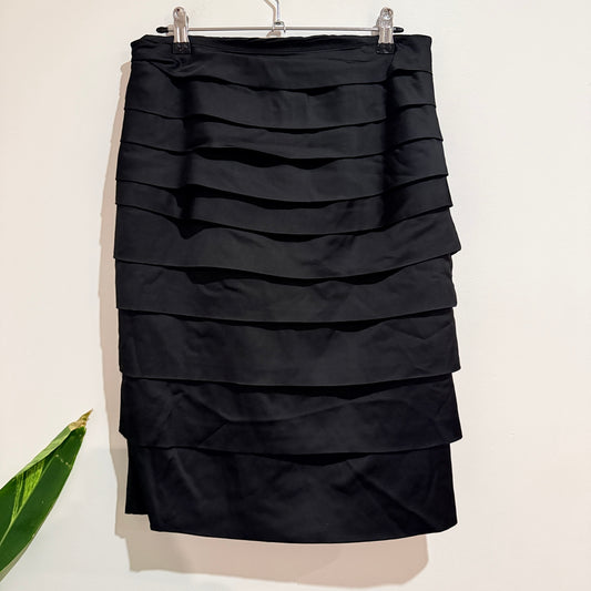 Veronika Maine Tiered Pencil Skirt Size 8