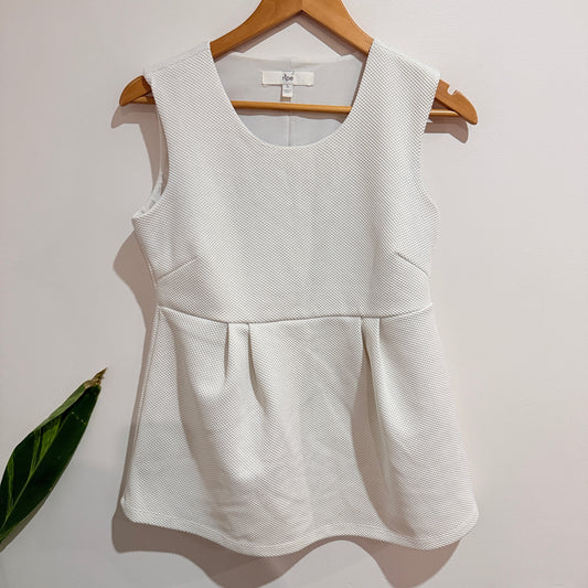 Ripe Waffle-textured Peplum Top Size S