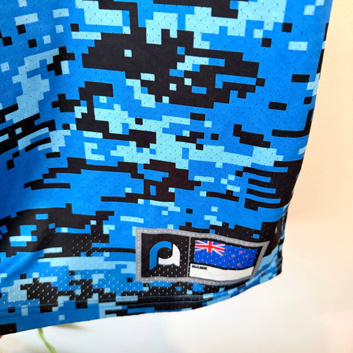 Pure Athletic Blue Digital Camo Sports Tee Size 2XL