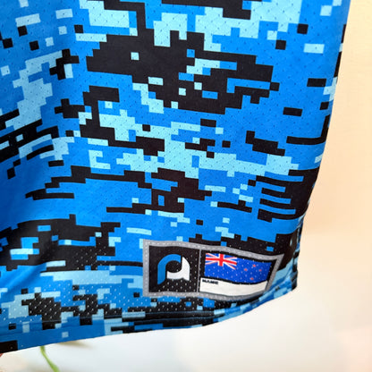 Pure Athletic Blue Digital Camo Sports Tee Size 2XL