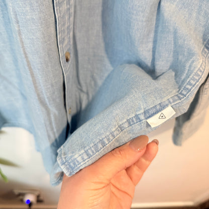 Barkers Light Chambray Shirt Size L