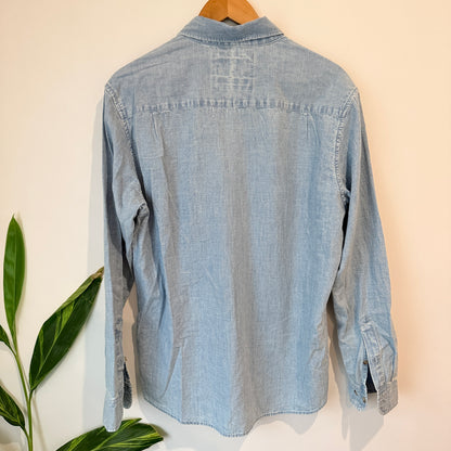 Barkers Light Chambray Shirt Size L