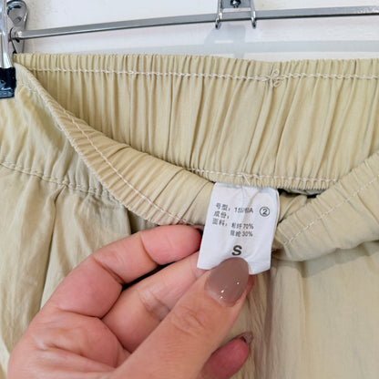 Wide Leg Elastic Waist Pants Size S