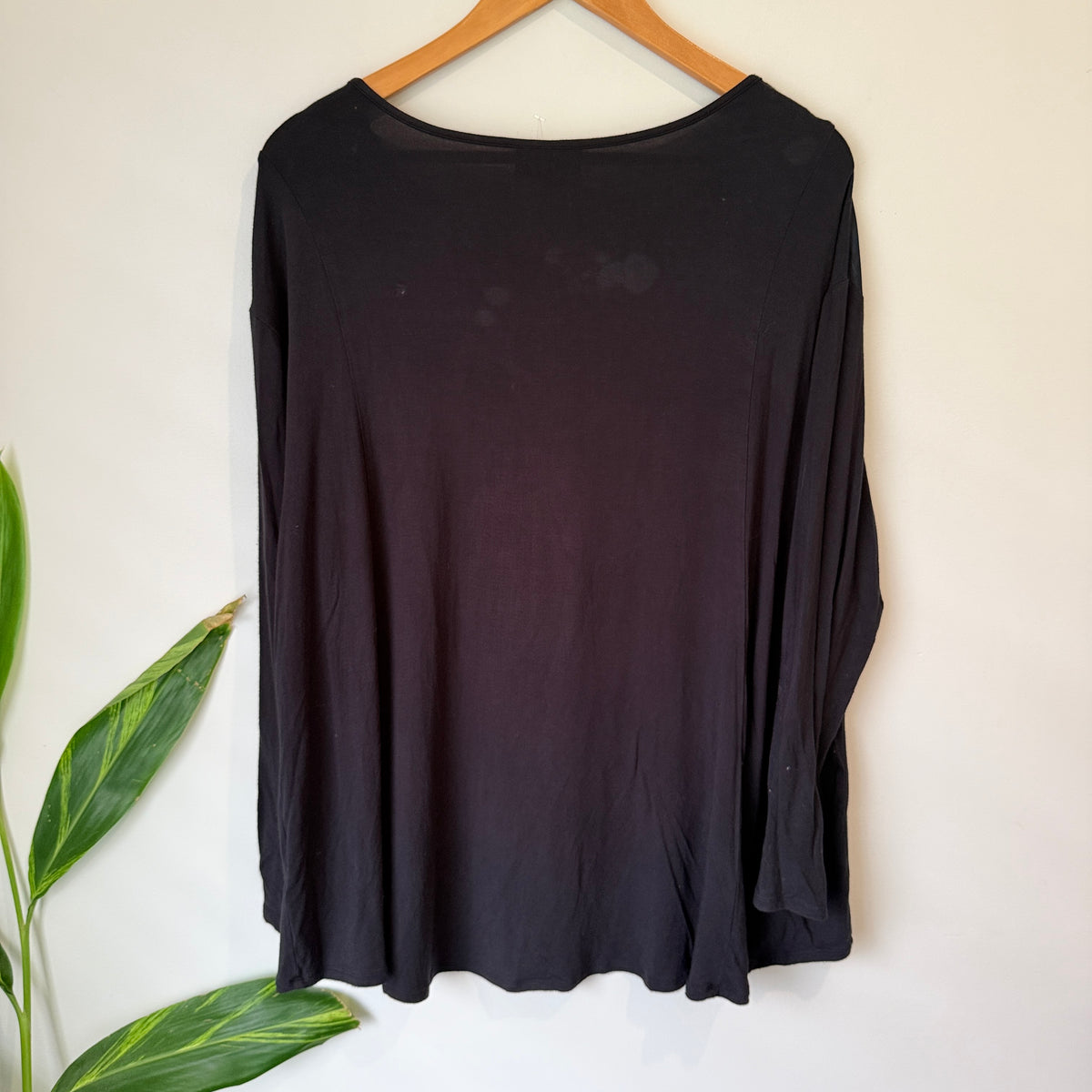 Wild Child Black Floral Print Top Size 18