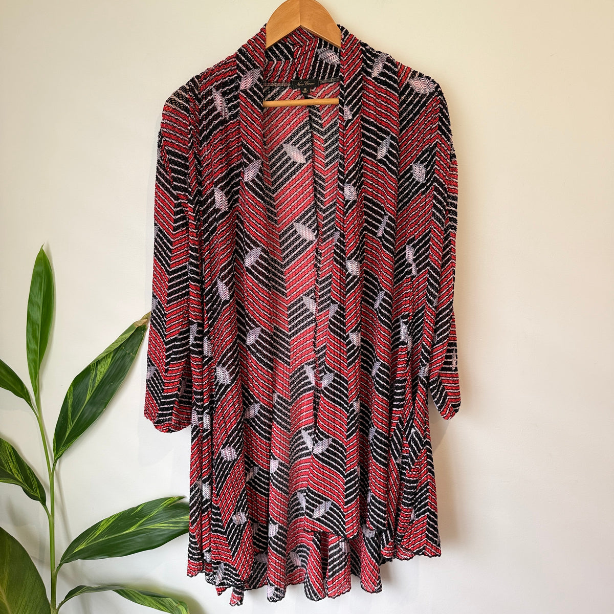 New Cover Mesh Longline Cardi Size 18