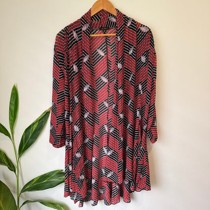 New Cover Mesh Longline Cardi Size 18