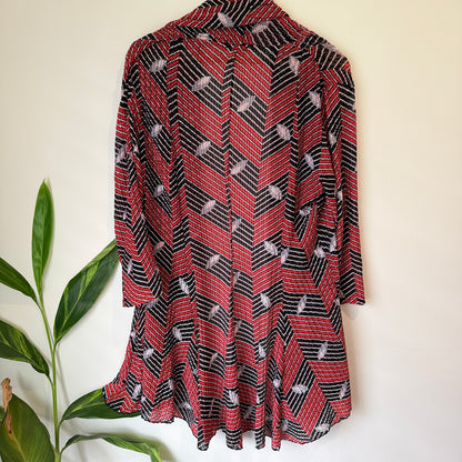 New Cover Mesh Longline Cardi Size 18