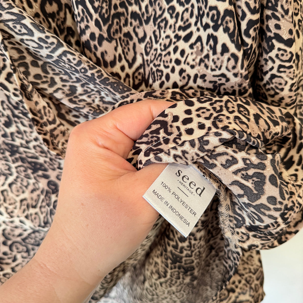 Seed Heritage Leopard Print Top Size 12