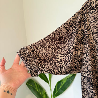 Seed Heritage Leopard Print Top Size 12