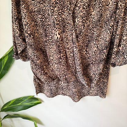 Seed Heritage Leopard Print Top Size 12