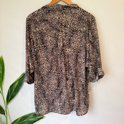 Seed Heritage Leopard Print Top Size 12