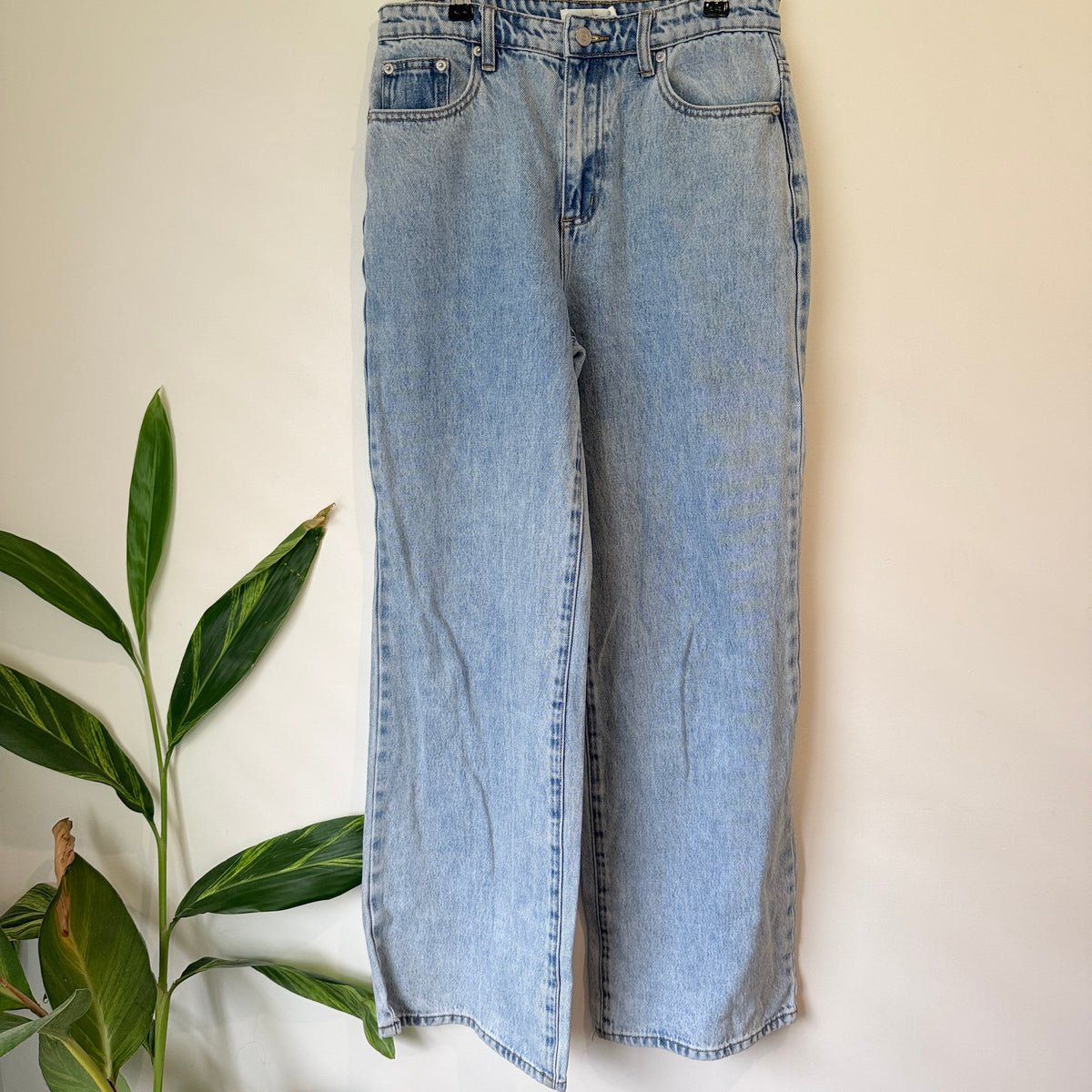 Glassons Light Wash Wide Leg Jeans Size 10
