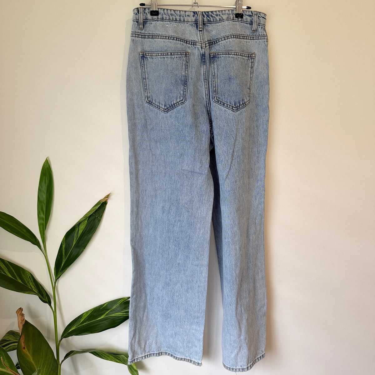 Glassons Light Wash Wide Leg Jeans Size 10