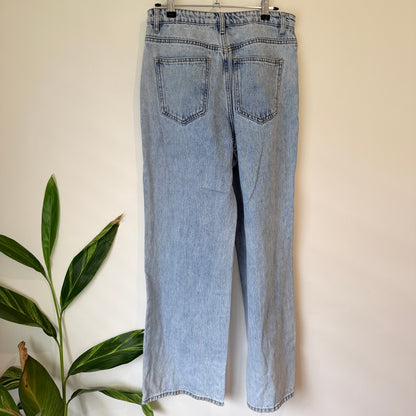 Glassons Light Wash Wide Leg Jeans Size 10