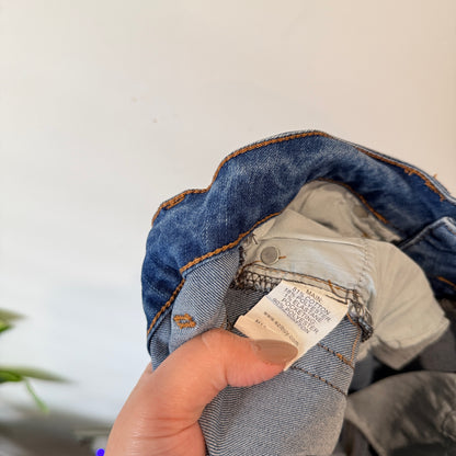 Emerge Blue Embroidered Hem Jeans Size 8