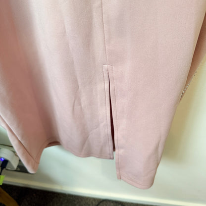 SHEIN Pink Sheer Sleeve Dress Size L