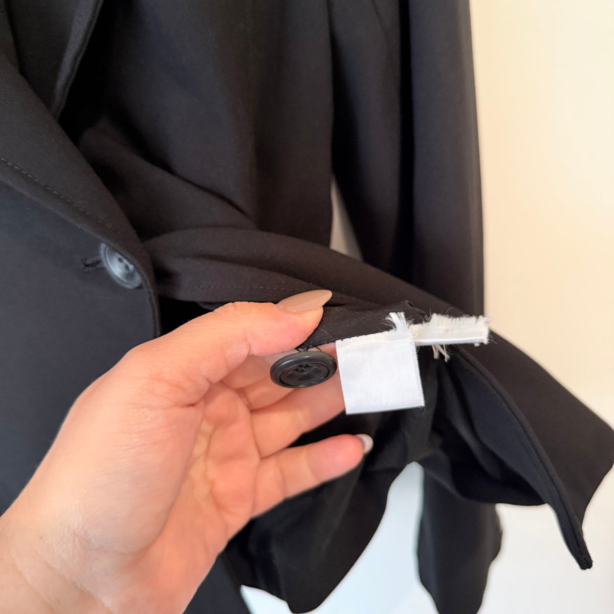 MLM Womens Black Single Button Blazer Size 40