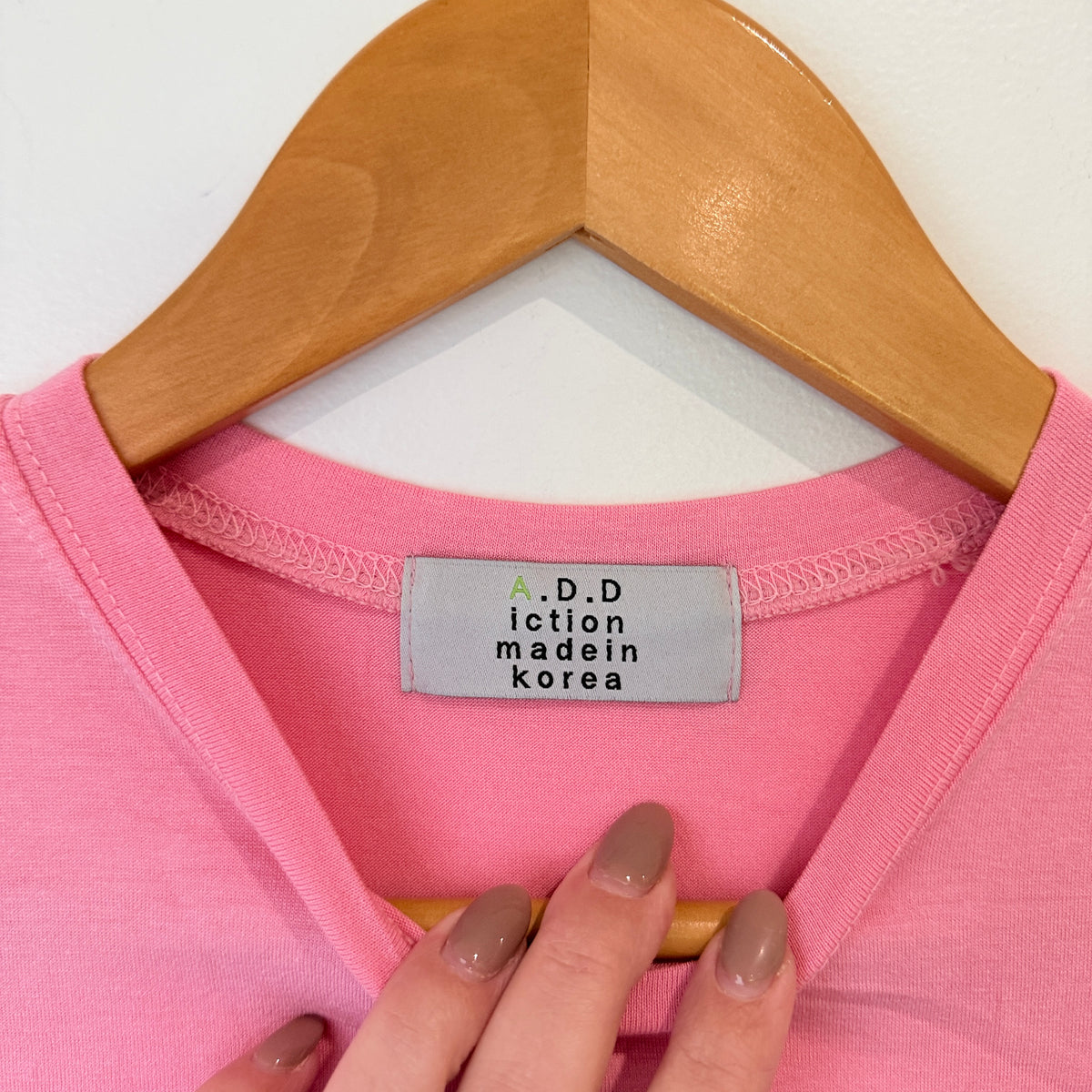 A.D.Diction Pink Tie Sleeve Top - 34cm u/arm