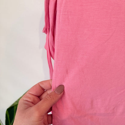 A.D.Diction Pink Tie Sleeve Top - 34cm u/arm