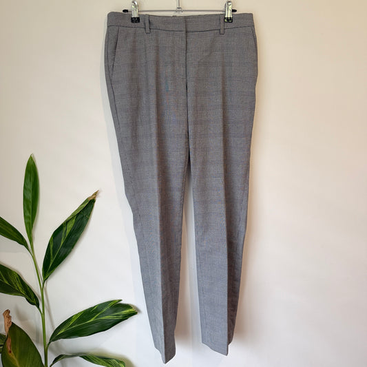 H&M Grey Houndstooth Tailored Pants Size 12