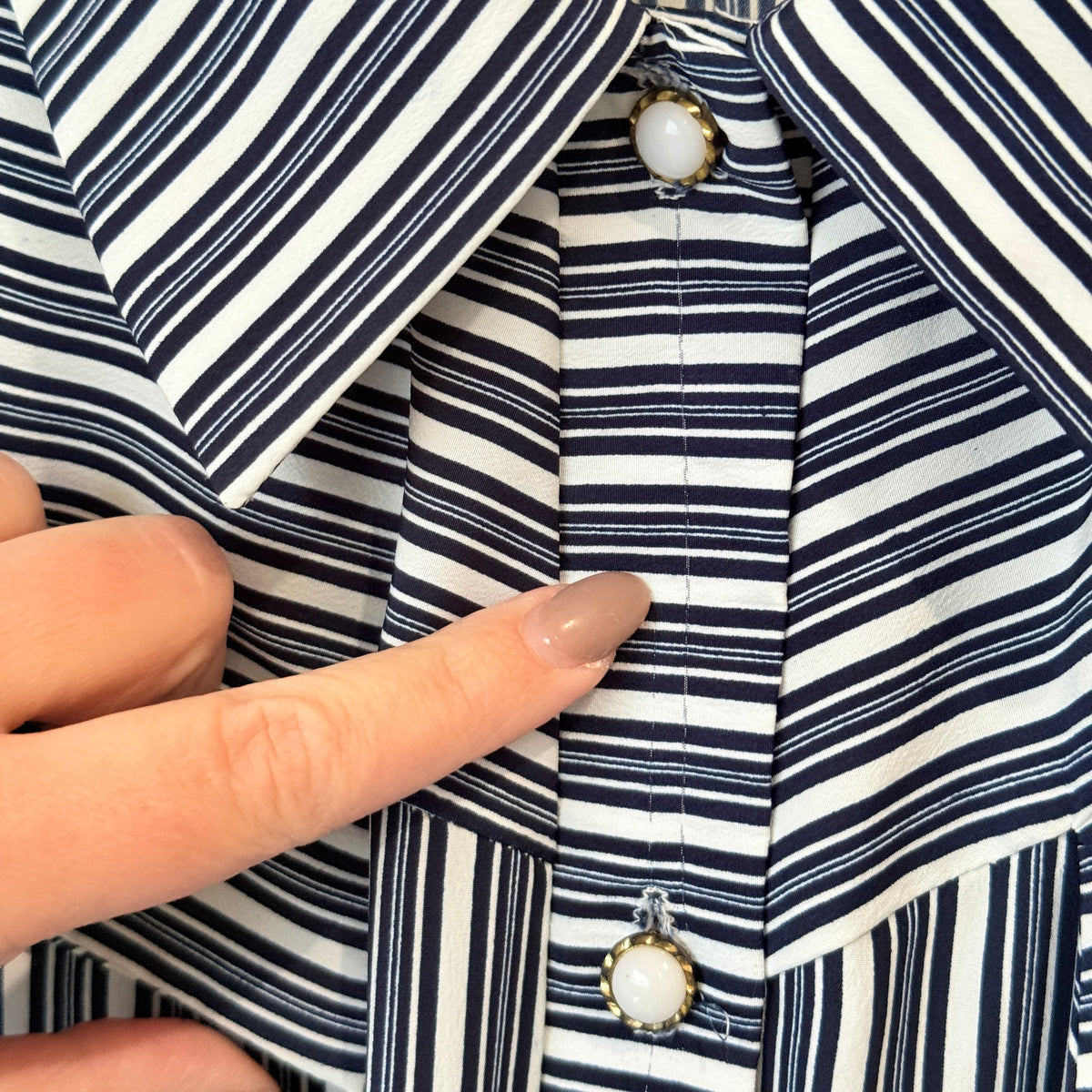 Lovers Vintage Striped Blouse - 50cm u/arm