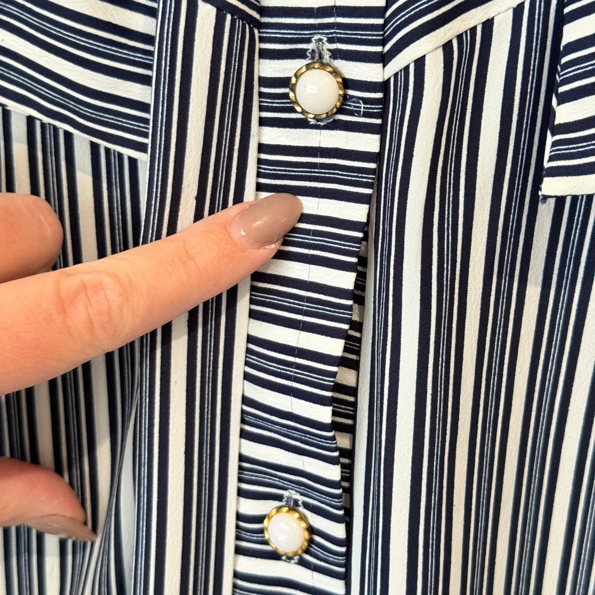 Lovers Vintage Striped Blouse - 50cm u/arm