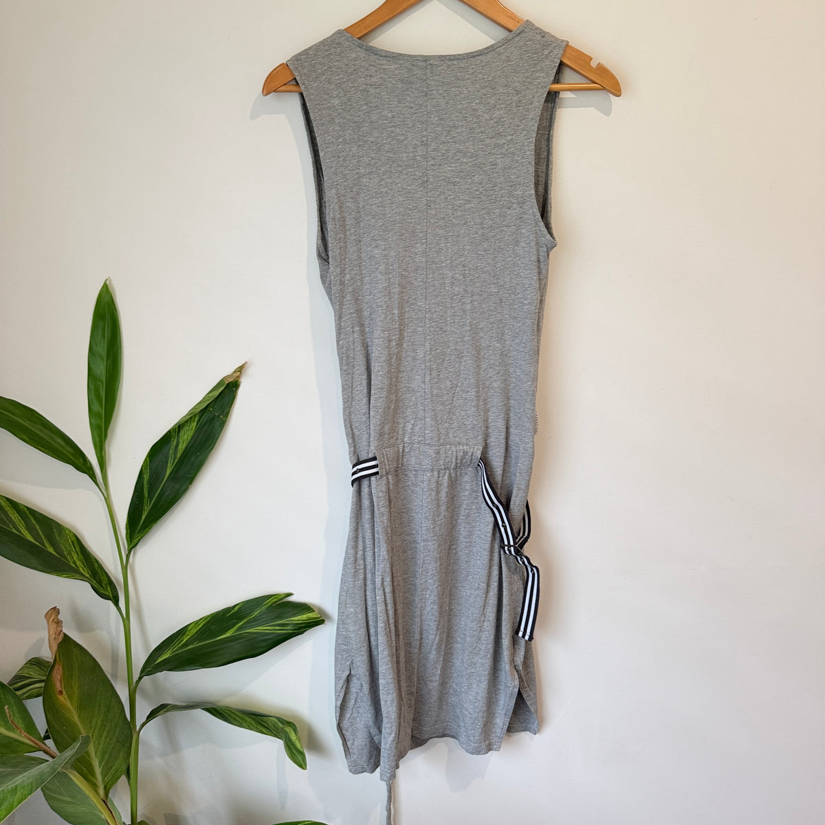 Federation Grey Belted Wrap Dress Size XS
