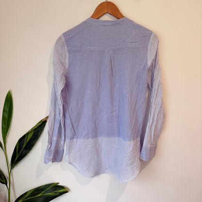 Seed Heritage Blue Stripe Shirt Size 8