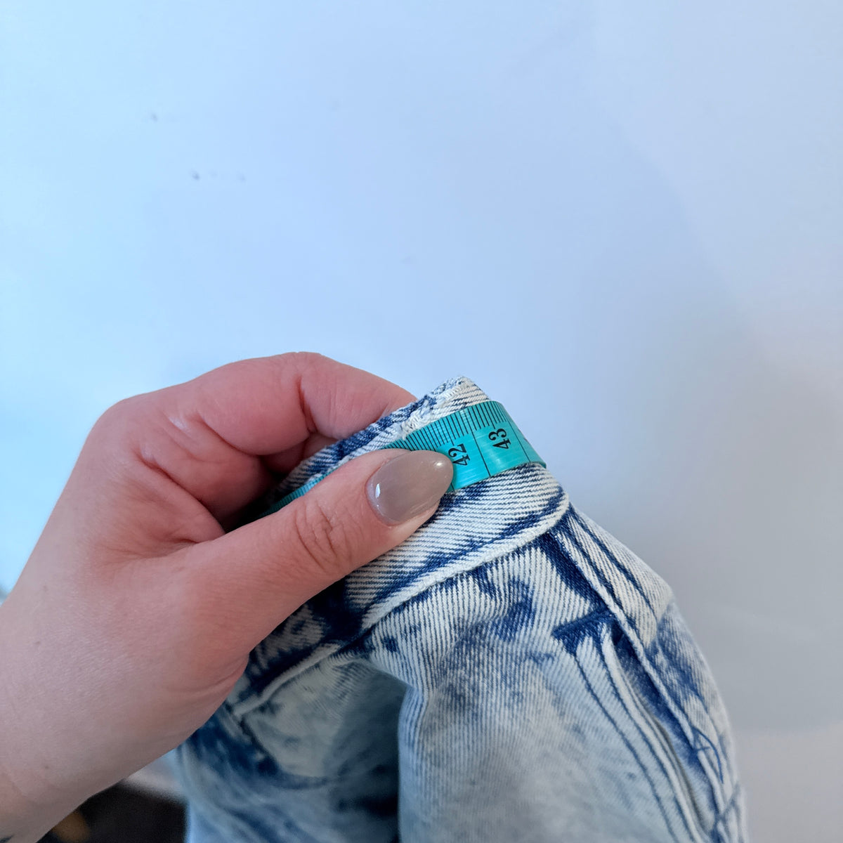 South Bay Acid Wash Denim Shorts - 86cm waist