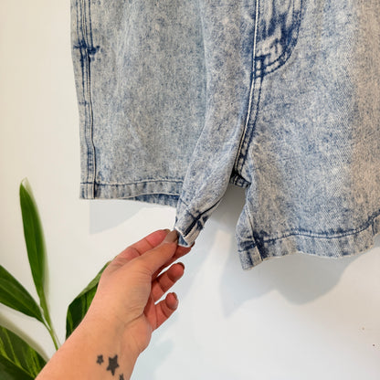 South Bay Acid Wash Denim Shorts - 86cm waist