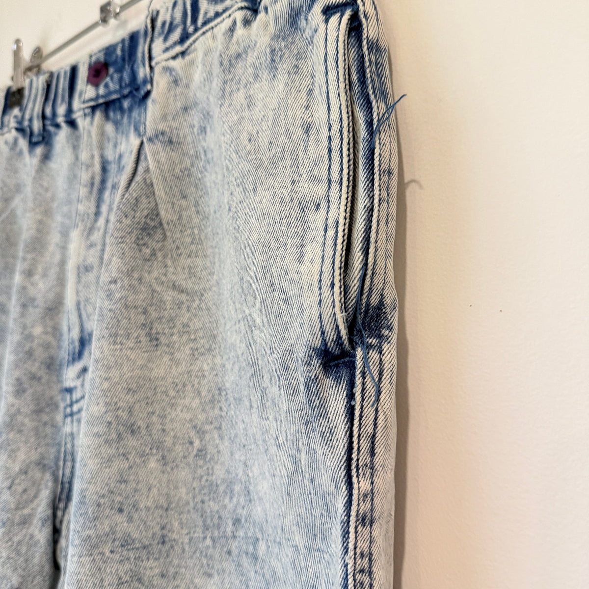 South Bay Acid Wash Denim Shorts - 86cm waist