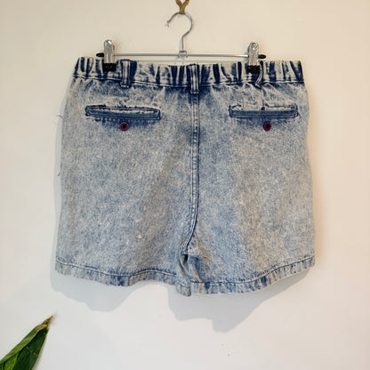 South Bay Acid Wash Denim Shorts - 86cm waist