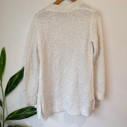 Pickaberry Cream Open Front Knit Cardigan Size S