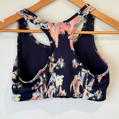 H&M Sport Navy Print Sports Bra - Size M