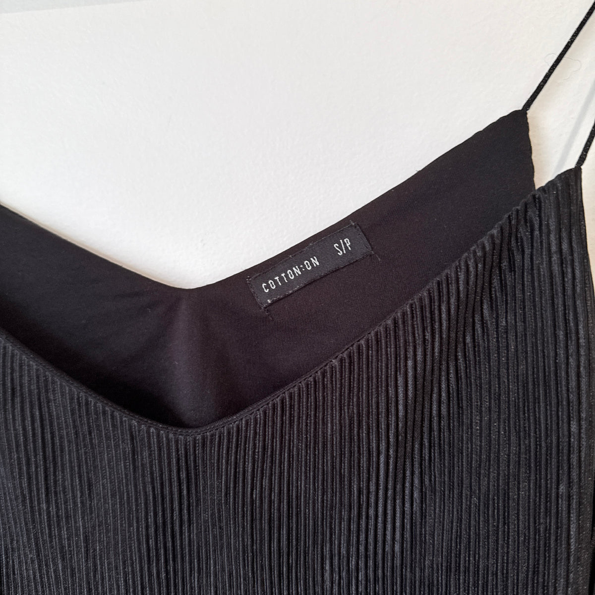 Cotton On Black Plisse Cami Size S