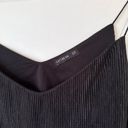Cotton On Black Plisse Cami Size S