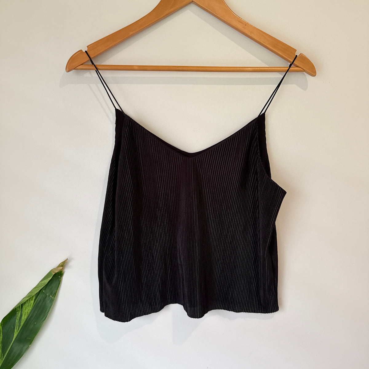 Cotton On Black Plisse Cami Size S