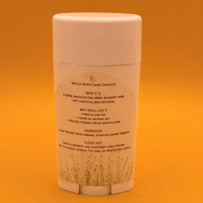Meadowoo Berry and Vanilla Cowgirl Deodorant