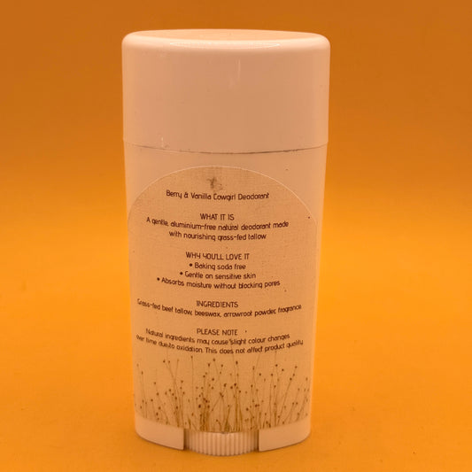 Meadowoo Berry and Vanilla Cowgirl Deodorant