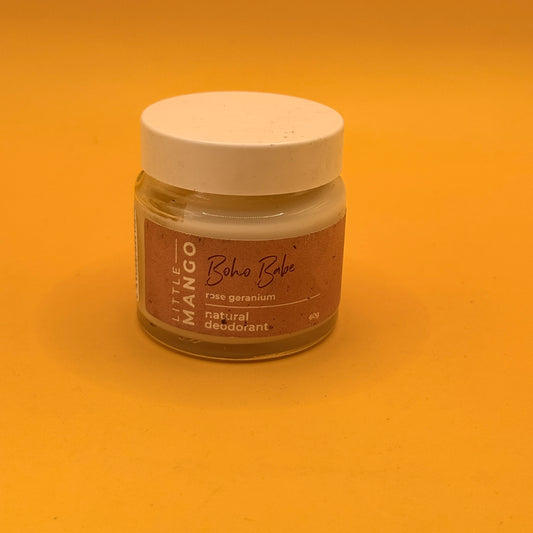 Little Mango Boho Babe Rose Geranium Natural Deodorant 60g