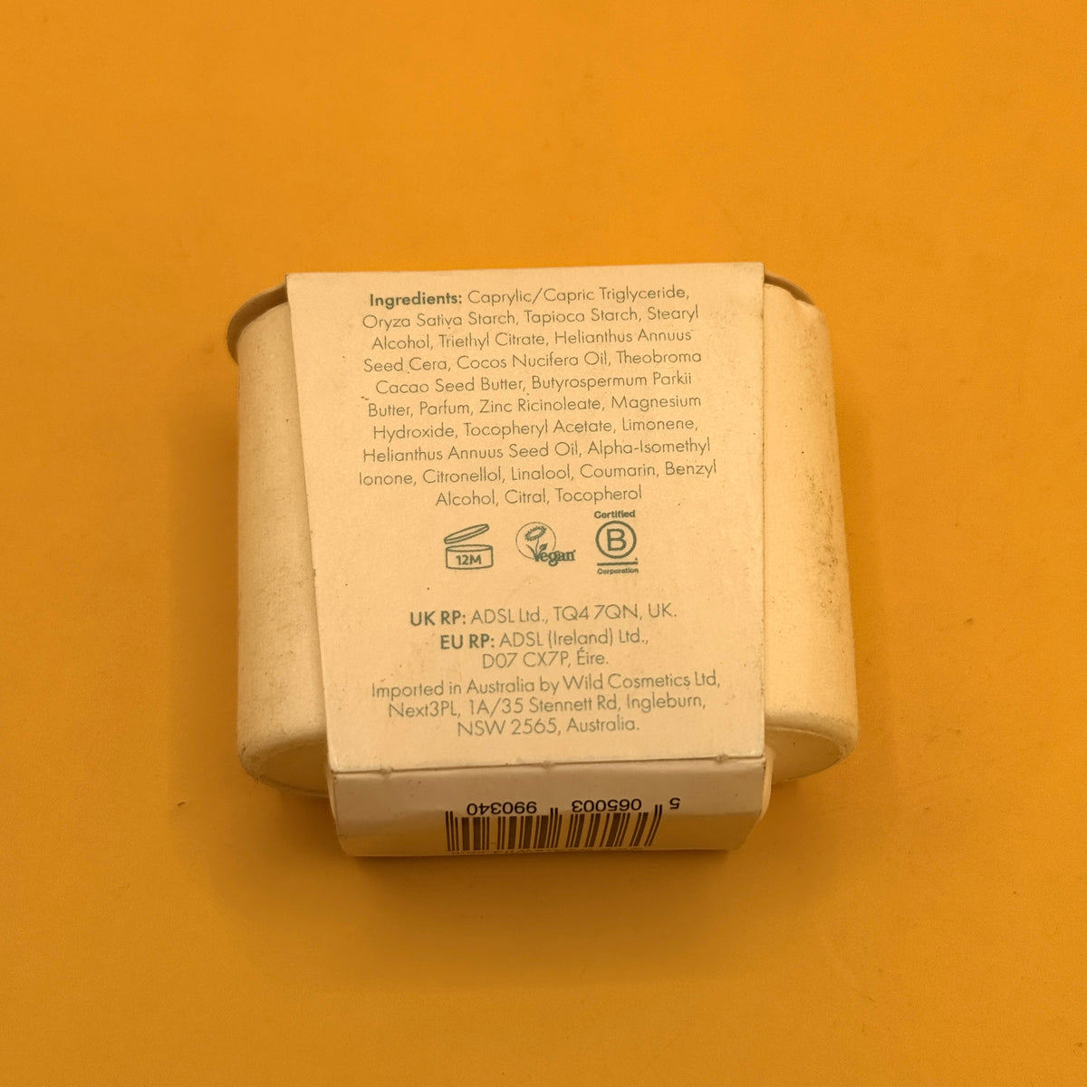 Wild Fresh Cotton and Sea Salt Sensitive Deodorant Refill 40g