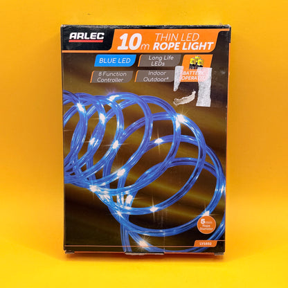 Arlec 10m Blue LED Rope Light with 8-Function Controller
