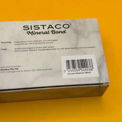 Sistaco Press-On Nails Mint Green