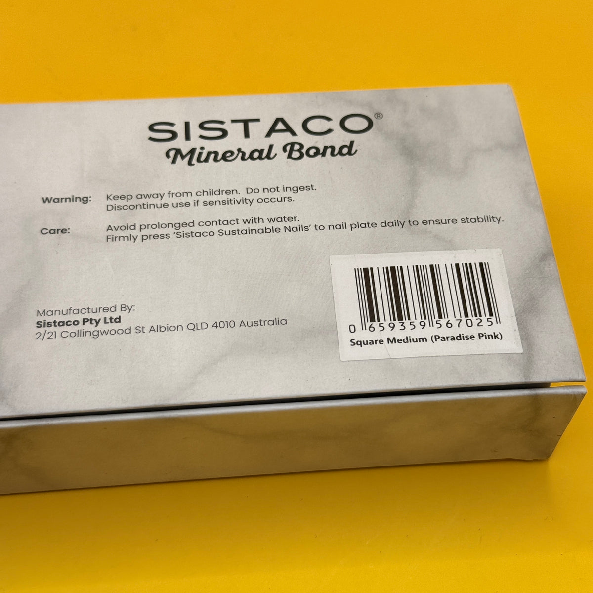 Sistaco Press-On Nails Coral Pink