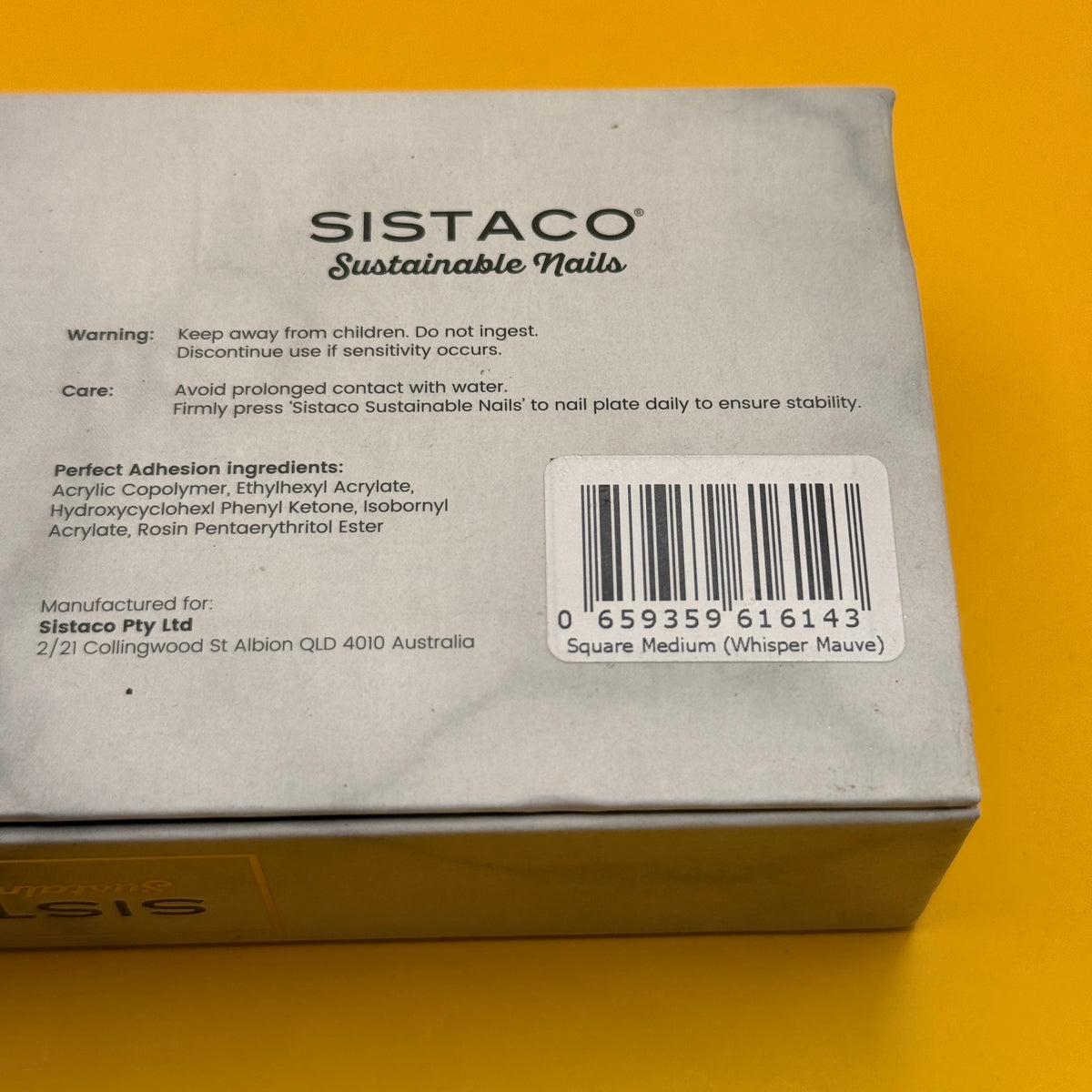 Sistaco Press-On Nails Pink and White
