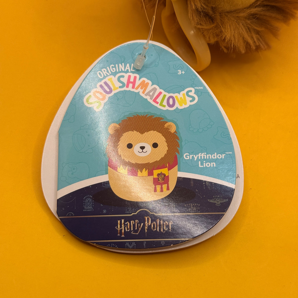 Squishmallows Harry Potter Gryffindor Lion Clip-On Plush