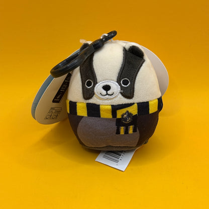 Squishmallows Harry Potter Hufflepuff Badger Clip-On Plush