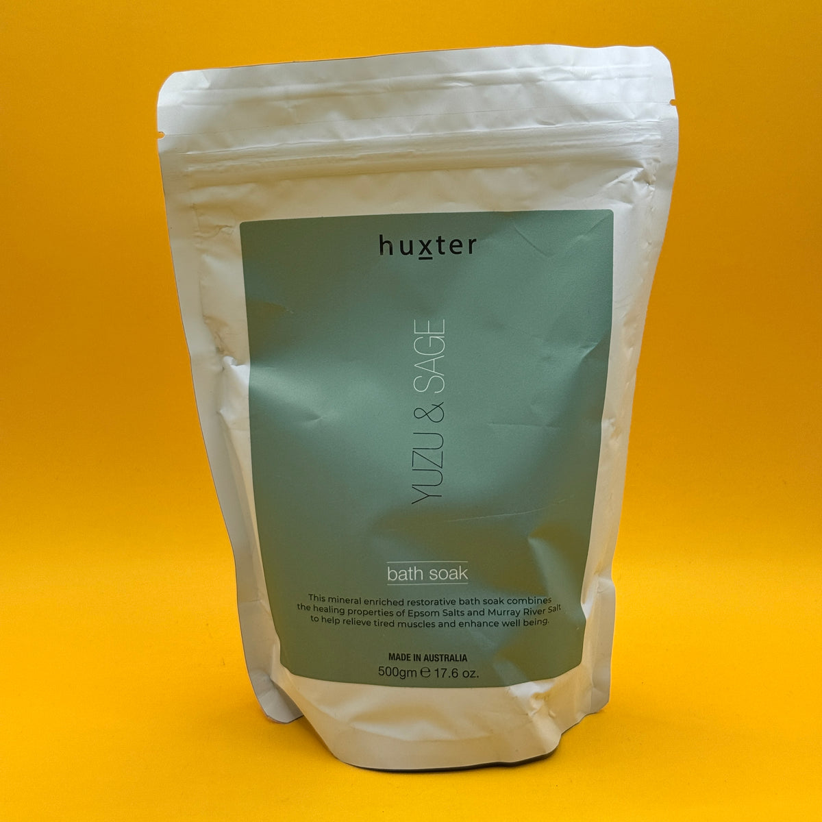 Huxter Yuzu and Sage Mineral Bath Soak