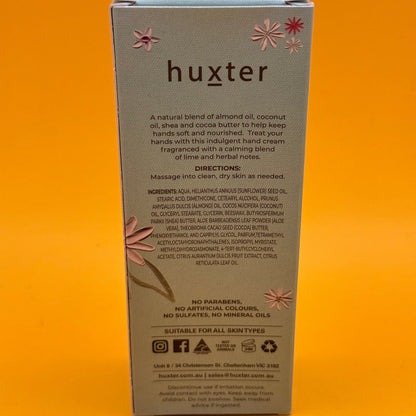 Huxter Hand Cream Lime and Herbal Notes